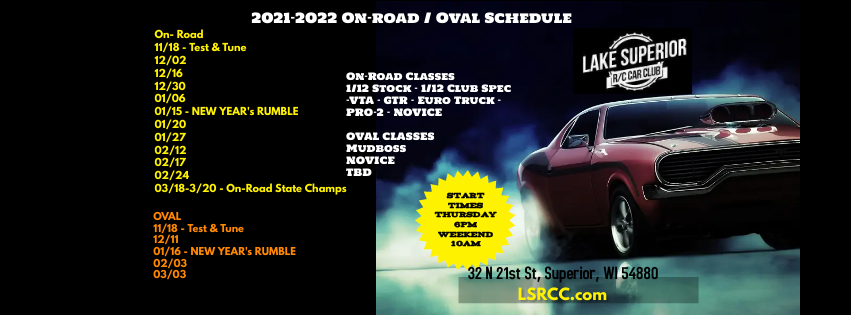 2021 - 2022 On-Road Schedule